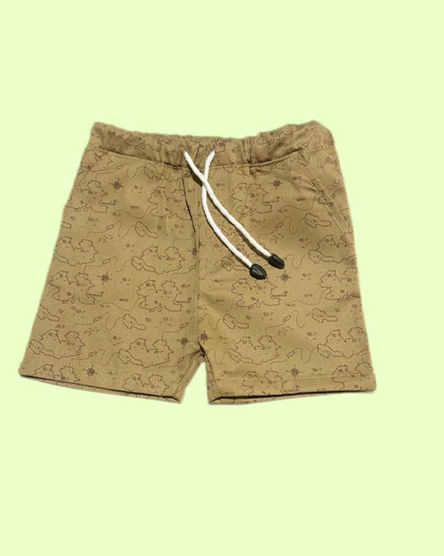 camal printed shorts - RollOutBrand # # #