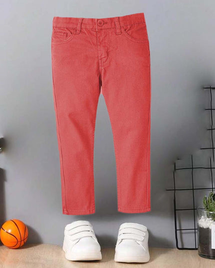 Carret colour cotton pent slim fit