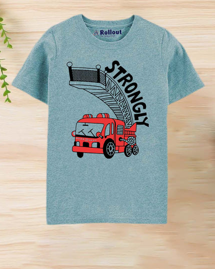 MID BLUE (STRONG BUS) T SHIRT