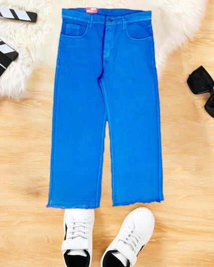 LADY ROYAL BLUE FLARED JEANS FLAPPER