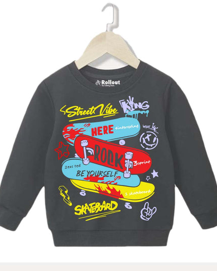 STREET VIBE KING GREY SWEATSHIRT