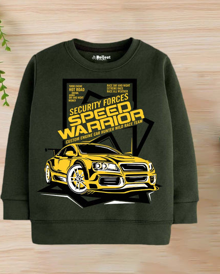 Green Speed Warrior Car Sweatshirt