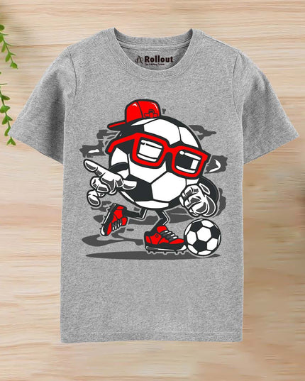 Grey football stylo Tshirt