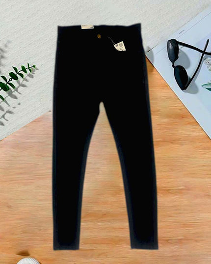 Lady jet black slim &ankl fit denim jeans short length(36"& 37")