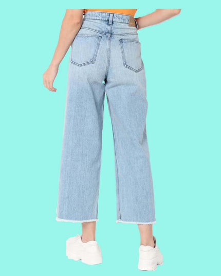 Lady Sky Blue flapper denim jeans