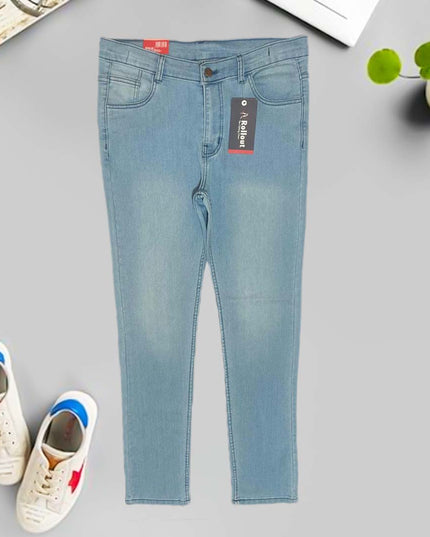 Lady slim fit sky blue jeans denim