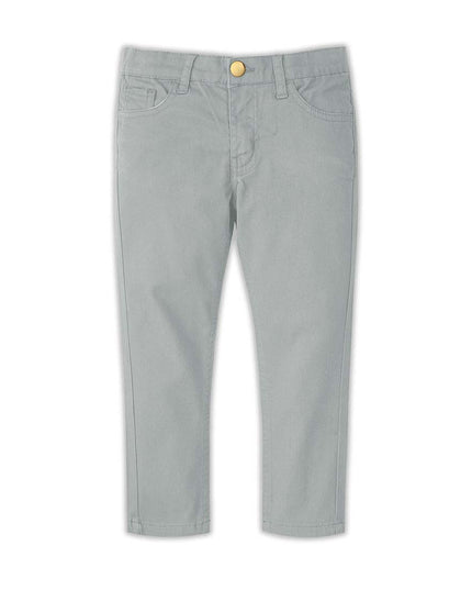 Light Grey Slim Fit Cotton Pent - RollOutBrand # # #