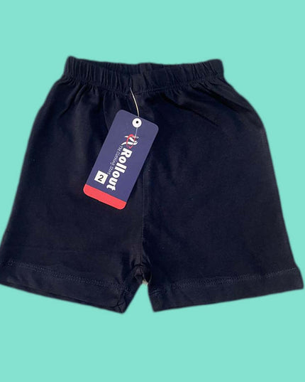 Navy cotton jersi shorts