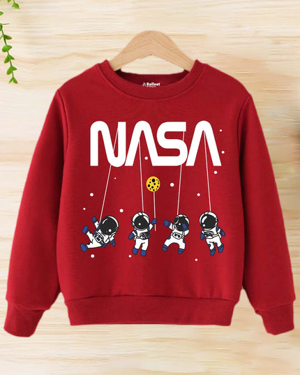 Red Nasa space sweatshirt