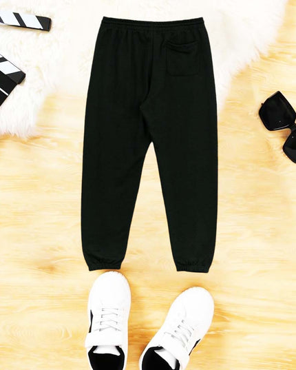 Black warm kids trouser