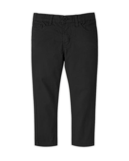 Black dark gray Slim Fit Cotton Pent - RollOutBrand # # #