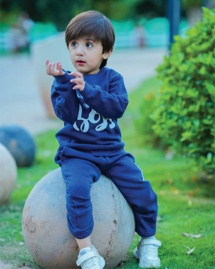 Little Boss Blue Tracksuit