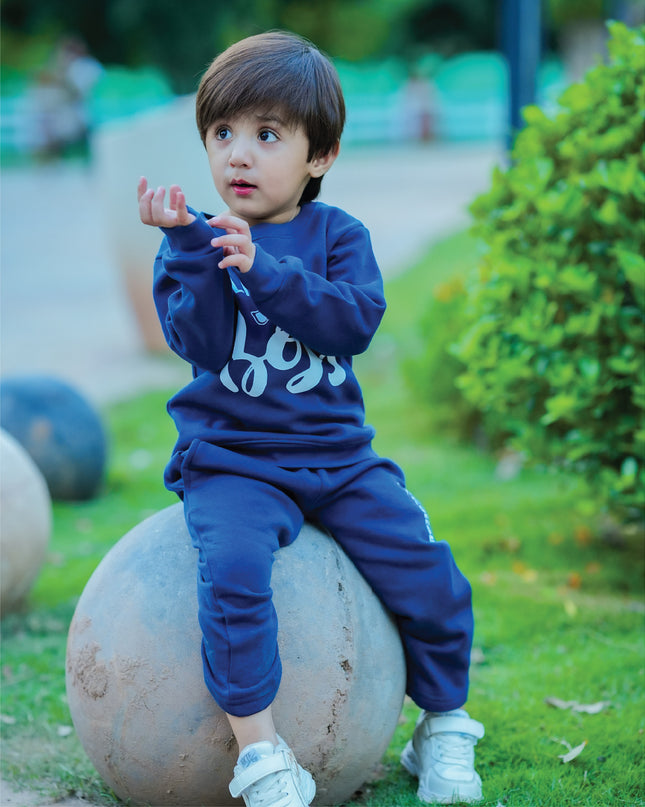 Little Boss Blue Tracksuit