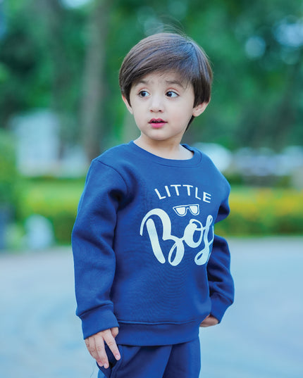 Little BOSS blue  sweatshirt