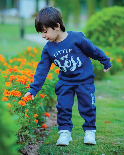 Little Boss Blue Tracksuit