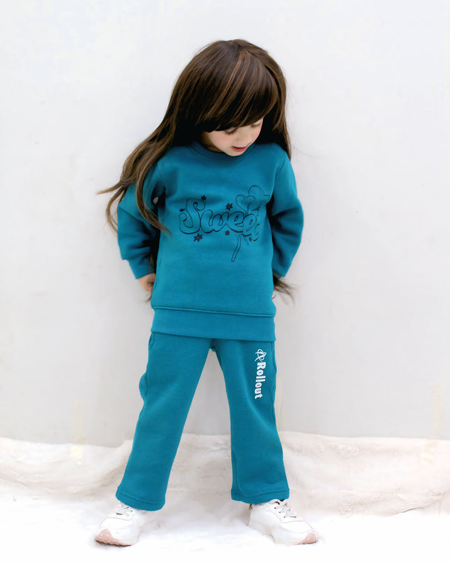 Sweet Teal Fleece tracksuit