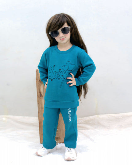 Sweet Teal Fleece tracksuit