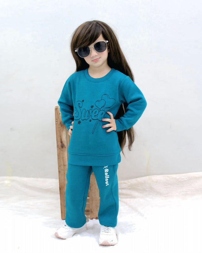 Sweet Teal Fleece tracksuit
