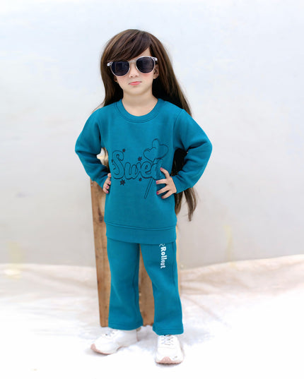 Sweet Teal Fleece tracksuit