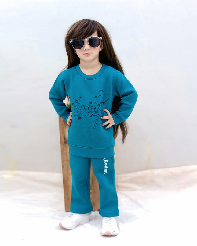 Sweet Teal Fleece tracksuit