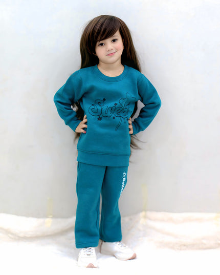 Sweet Teal Fleece tracksuit