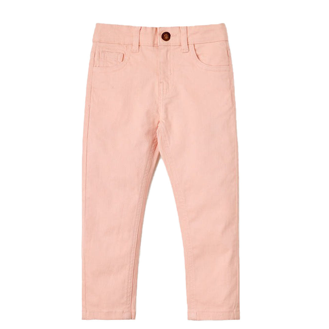 Pink cotton slim fit pent - RollOutBrand # # #