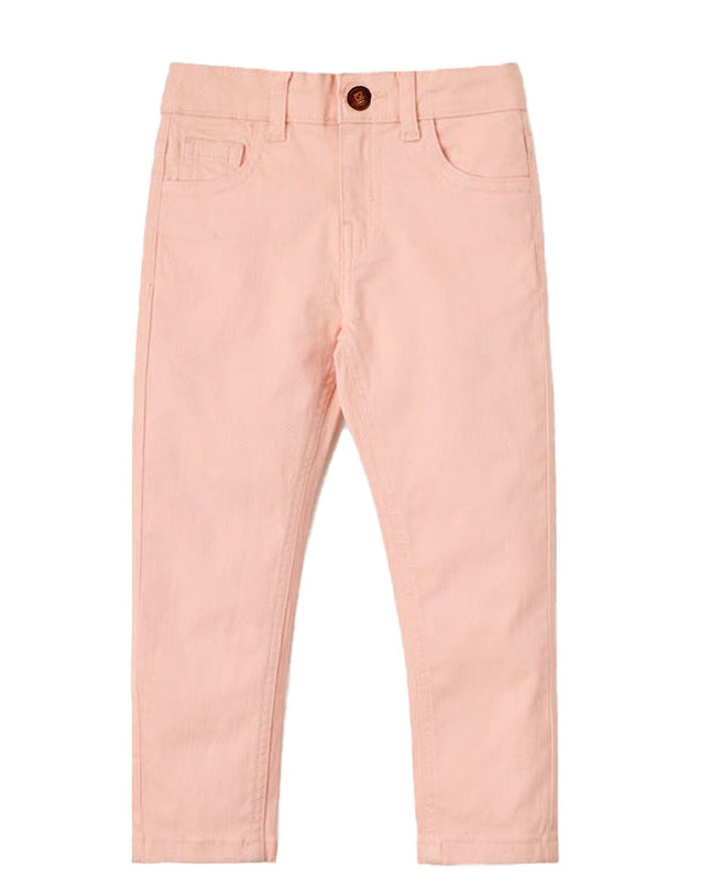 Pink cotton slim fit pent - RollOutBrand # # #