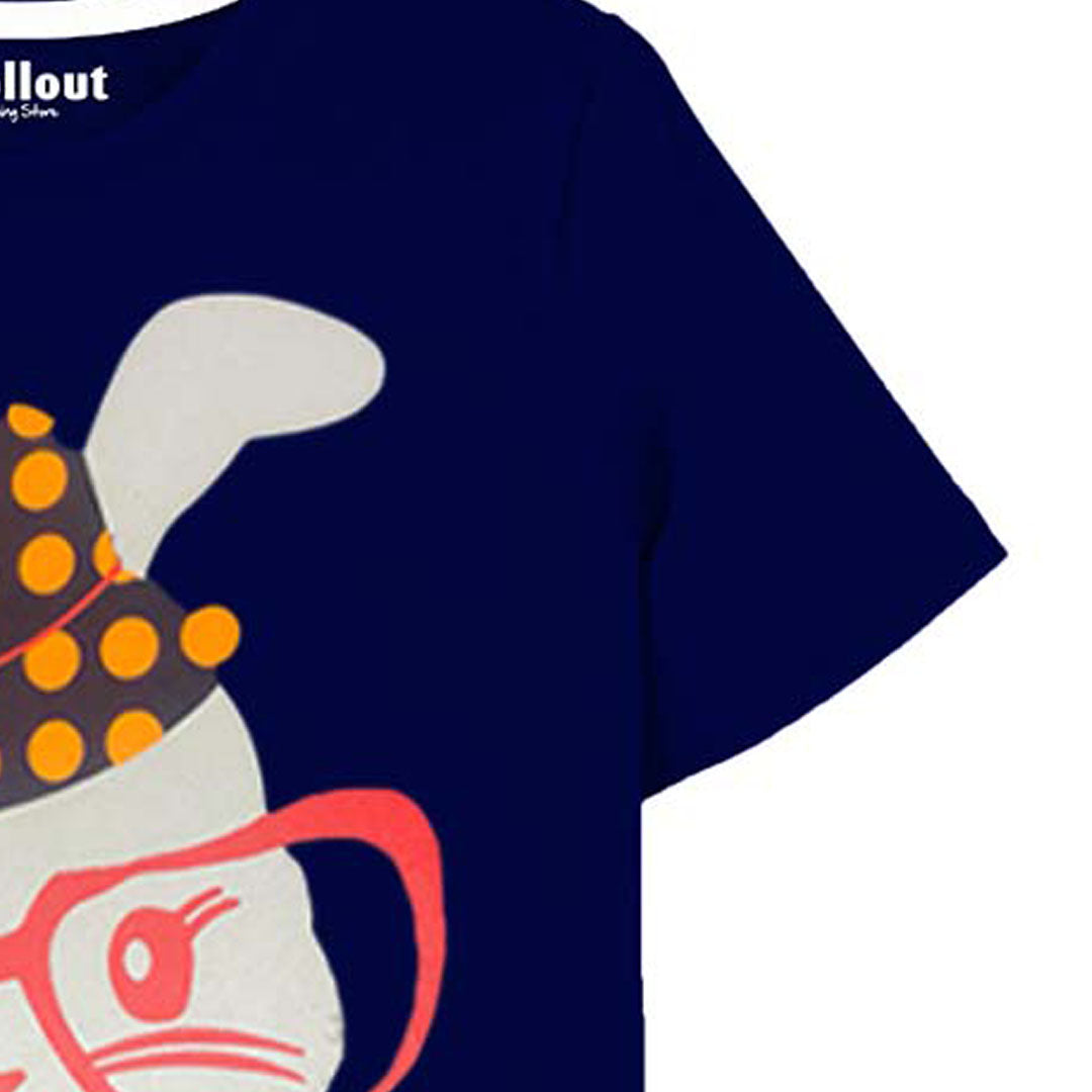 Navy blue Rabit printed T Shirt - RollOutBrand # # #