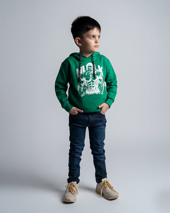 Hulk green kids hoodie