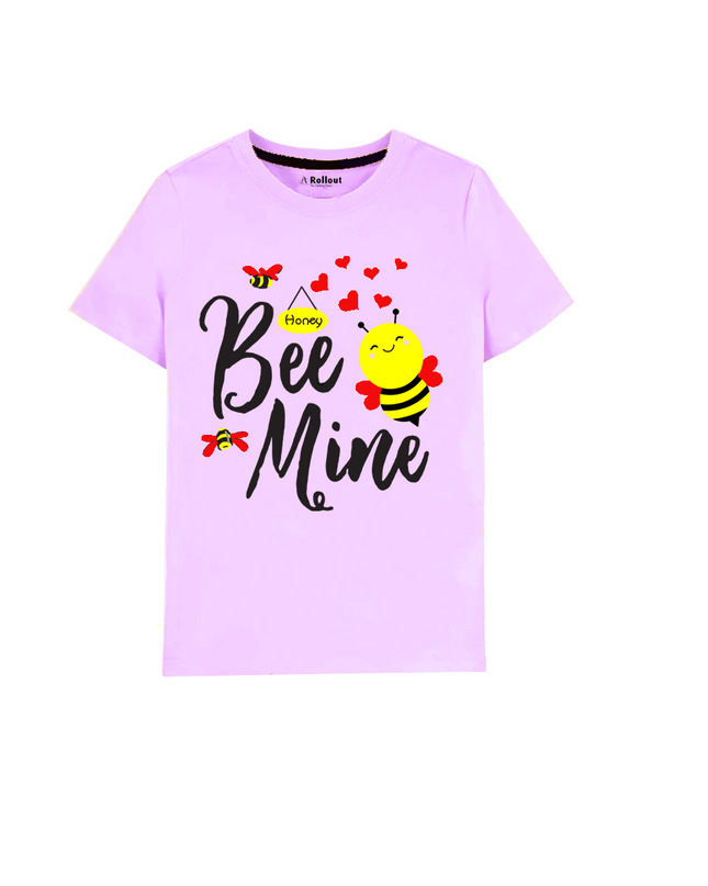 Light Purpul Honey Bee  kids T shirt