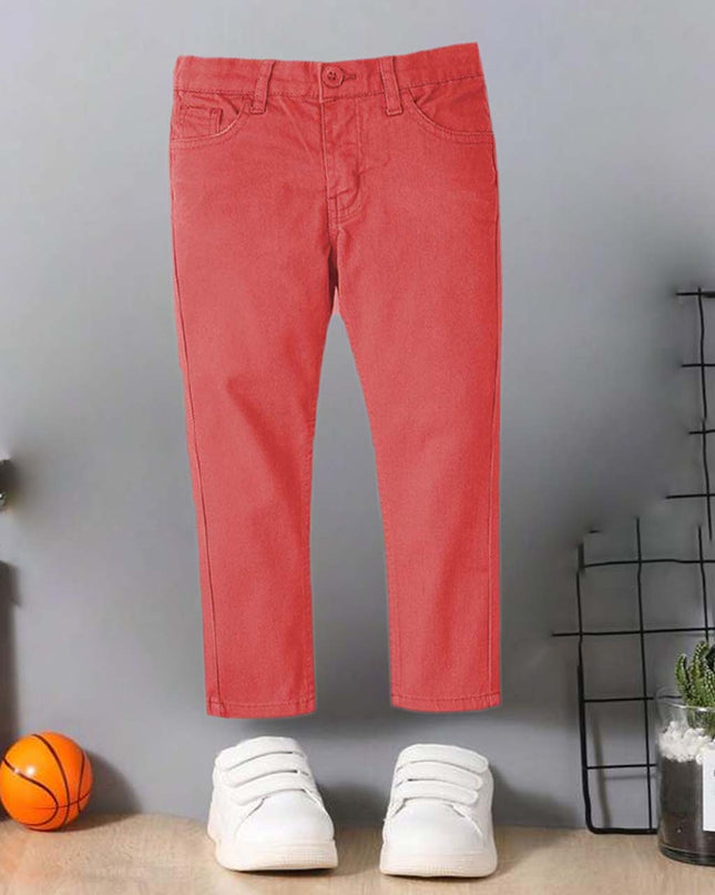 Carret colour cotton pent slim fit