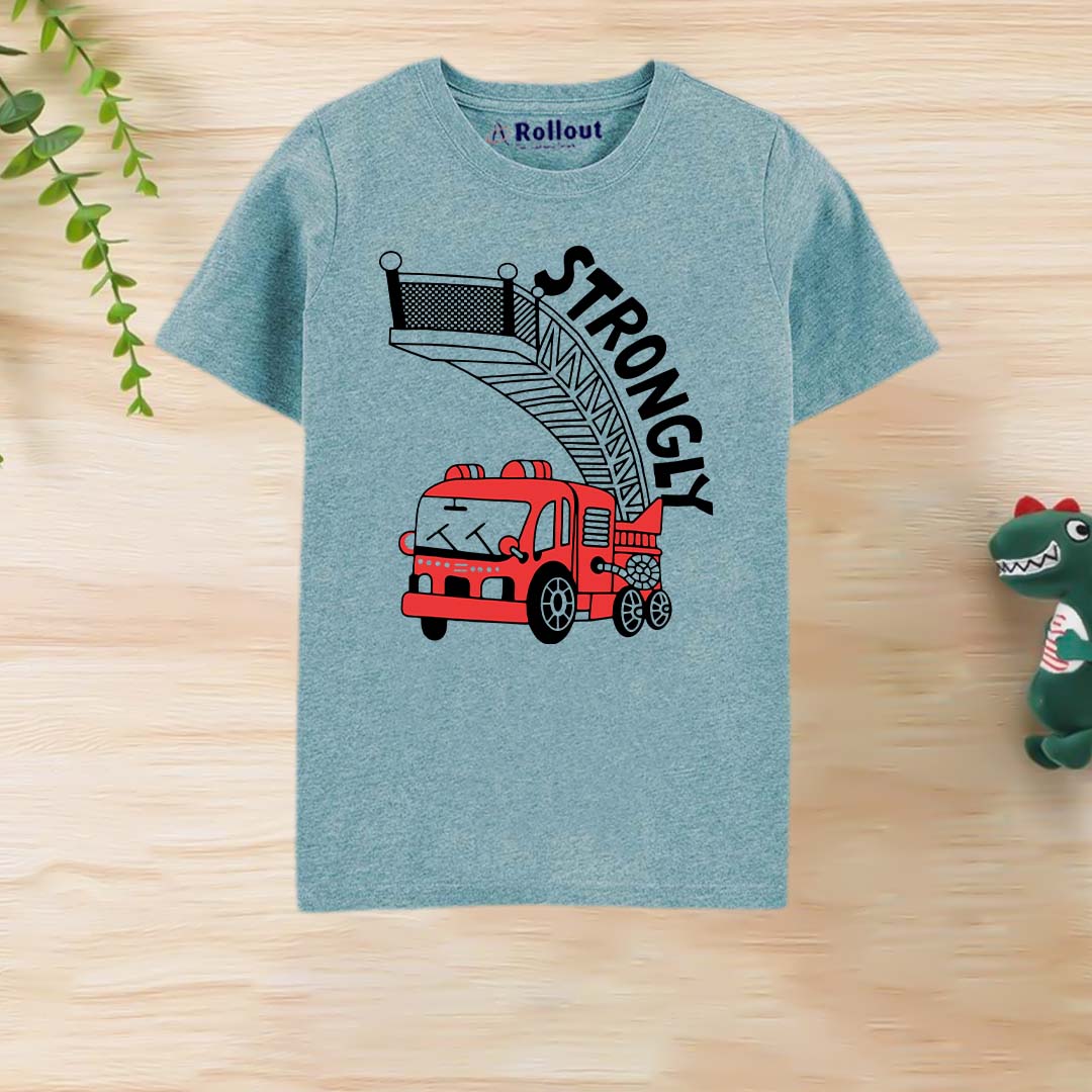 MID BLUE (STRONG BUS) T SHIRT