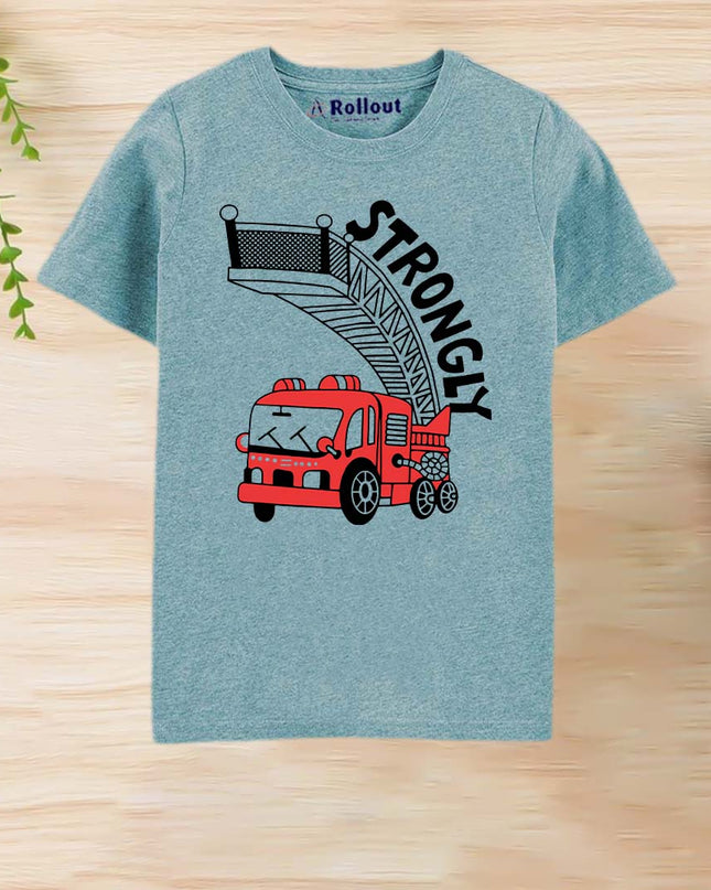 MID BLUE (STRONG BUS) T SHIRT