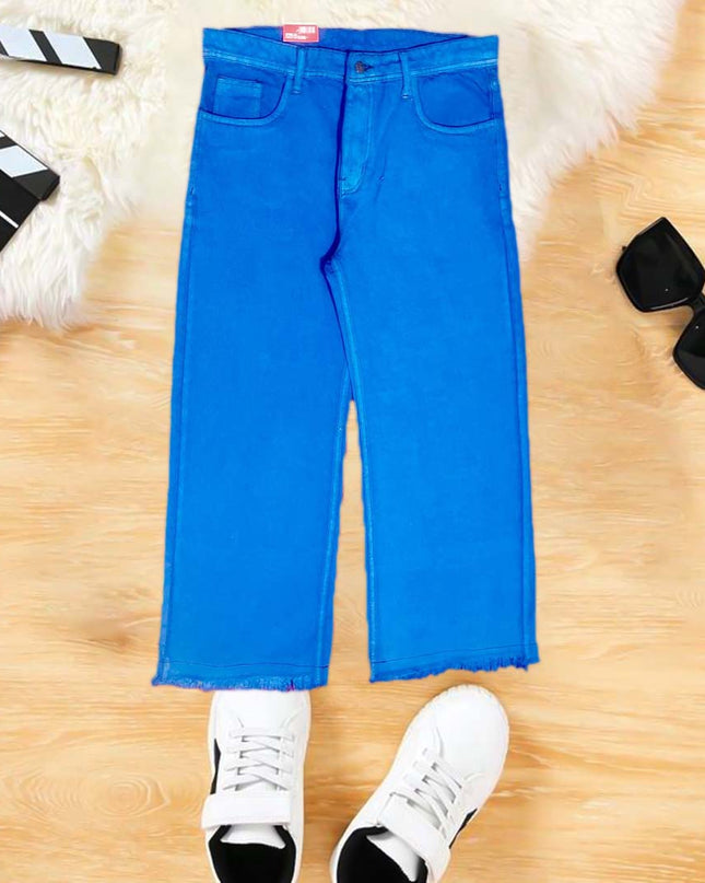 LADY ROYAL BLUE FLARED JEANS FLAPPER