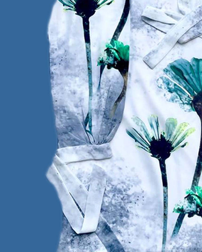 Girls Designer Fashionable summer Stylish shirts shafoon3D flower
