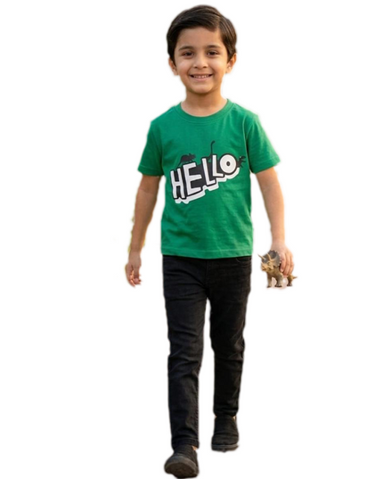 Boy Green HelloT.shirt