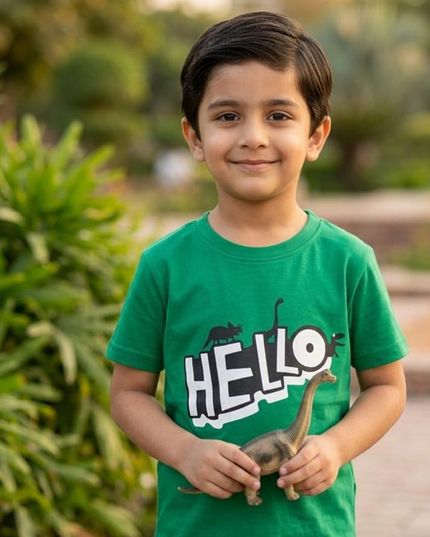 Boy Green HelloT.shirt
