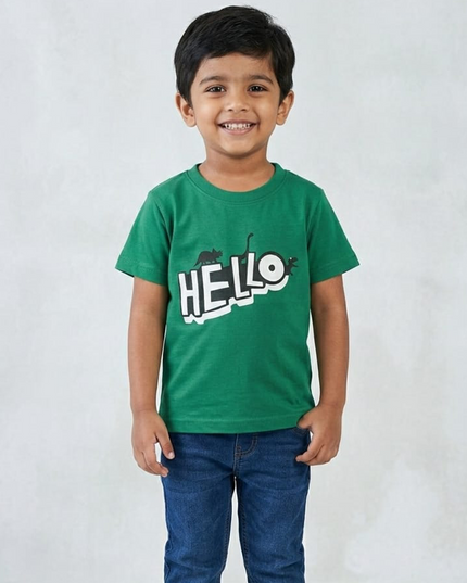 Boy Green HelloT.shirt