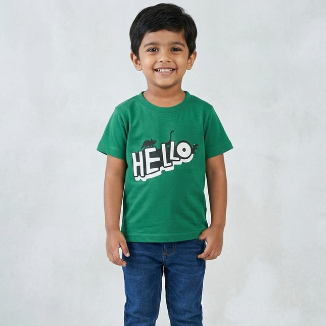 GREEN(HELLO) T.shirt