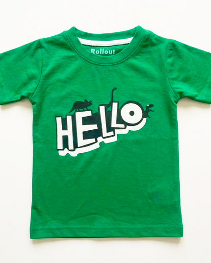 Boy Green HelloT.shirt