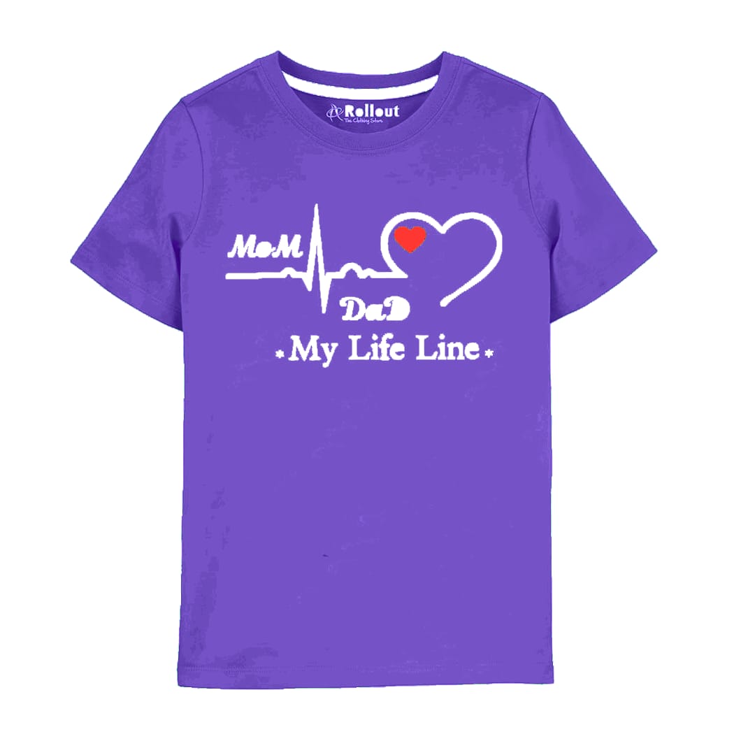 Mom Dad T-shirt purple - RollOutBrand # # #