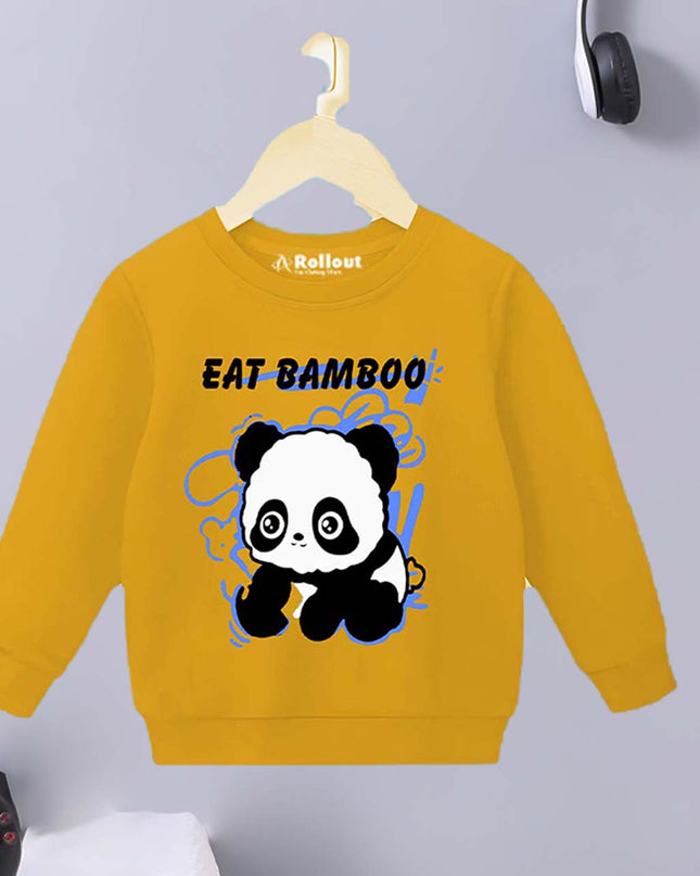 EAT BAMBOO panda sweatshirt