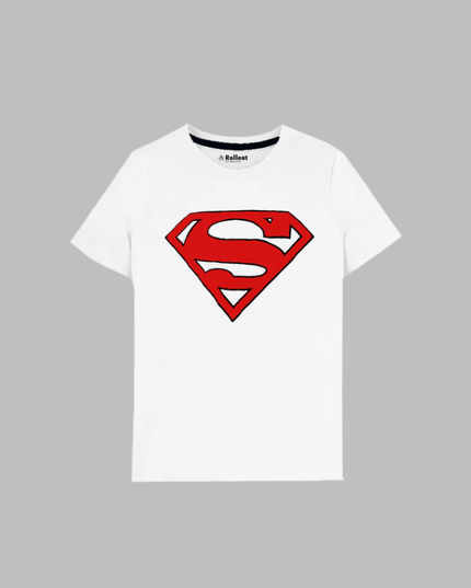 White Superman  kids T shirt