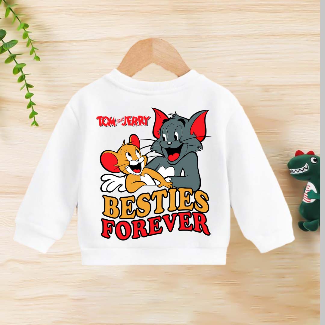 White tom and jerry sweatshirt