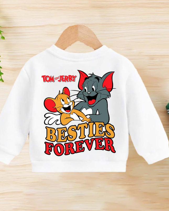 White tom and jerry sweatshirt