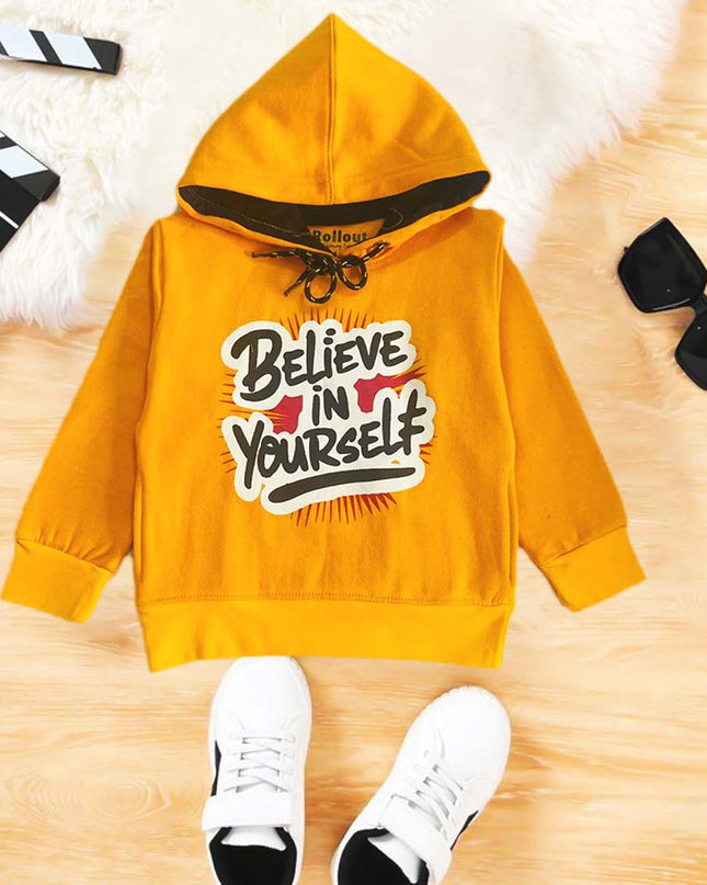 Believe in yourself kids hoodie