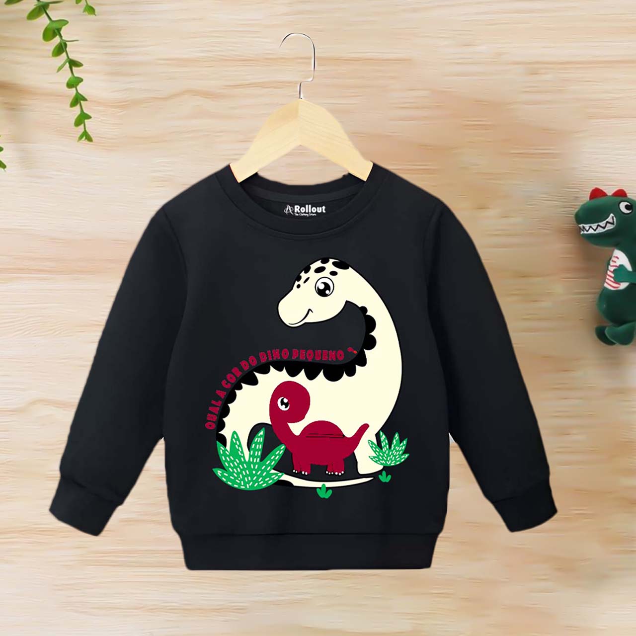 Black Dinosour fun sweatshirt