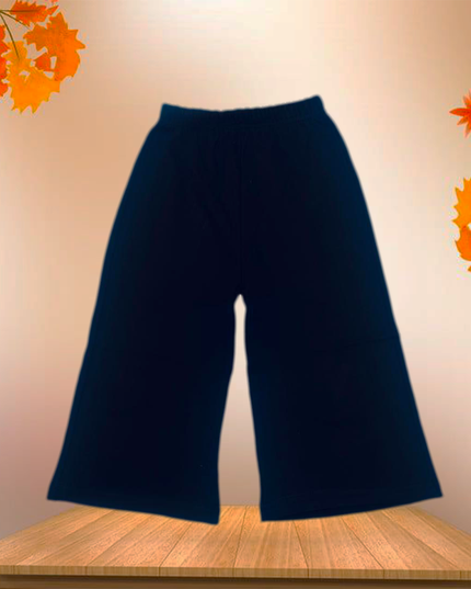 Girls black jersi flapper