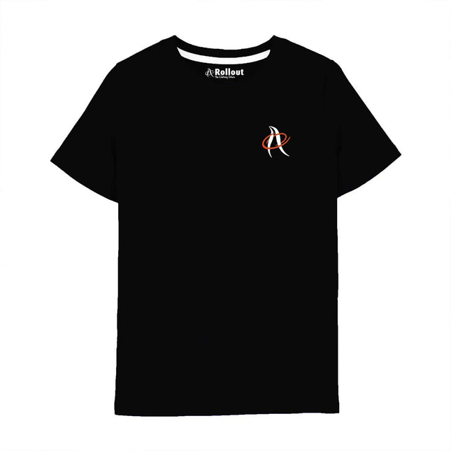Black rollout logo Tshirt