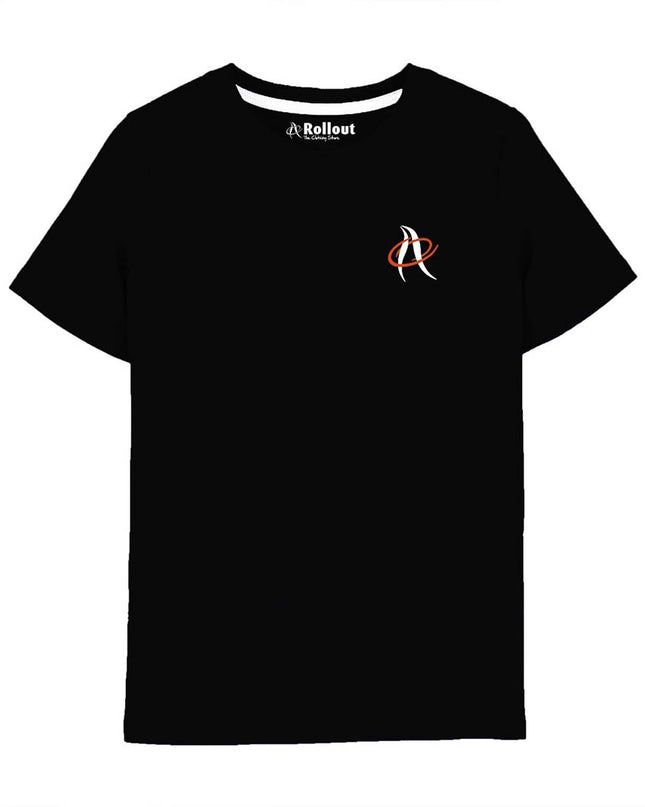 Black rollout logo Tshirt